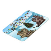 Magnet Flexible Maisons personnalisées "Content que nous soyons vo (Côté Gauche)