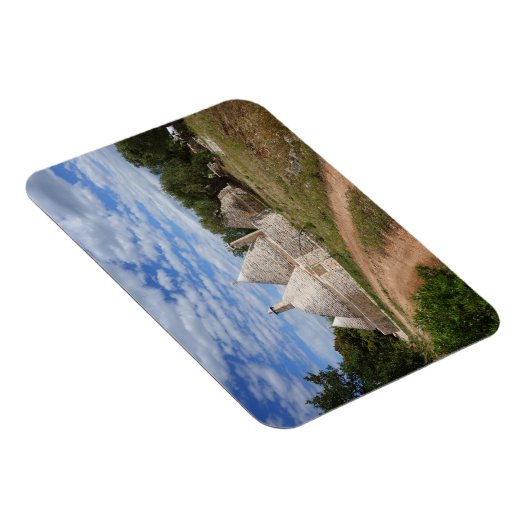 Magnet Flexible Maisons Trulli dans les Pouilles/Pouilles (Côté Droit)