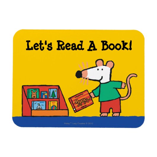 Magnet Flexible Maisy avec livres de bibliothèque (Horizontal)