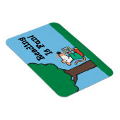 Magnet Flexible Maisy Lit Son Livre De Bibliothèque En Dehors (Côté Droit)