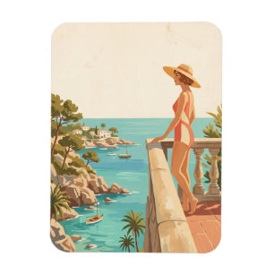 Magnet Flexible Majorque Espagne Voyage Vintage Côte Espagnole