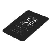 Magnet Flexible Making 50 Gook good black birthday invite (Côté Gauche)