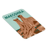 Magnet Flexible Makoshika State Park Montana Vintage (Côté Droit)