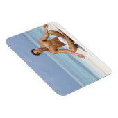 Magnet Flexible Maldives, Un beau jeune homme méditant dans un (Côté Droit)