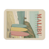Magnet Flexible Malibu, Californie - Sun, Sand et Surf (Horizontal)