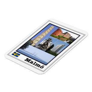 Magnet Flexible Malmö - Suède - Mosaïque - Aimant