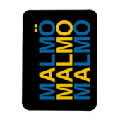 Magnet Flexible MALMO Swedish Flag (Vertical)