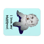 Magnet Flexible Maltipoo Cute Puppy (Horizontal)