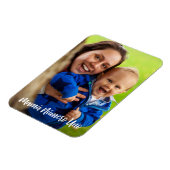 Magnet Flexible Mamá Número Uno - Script blanc Photo personnalisée (Côté Gauche)