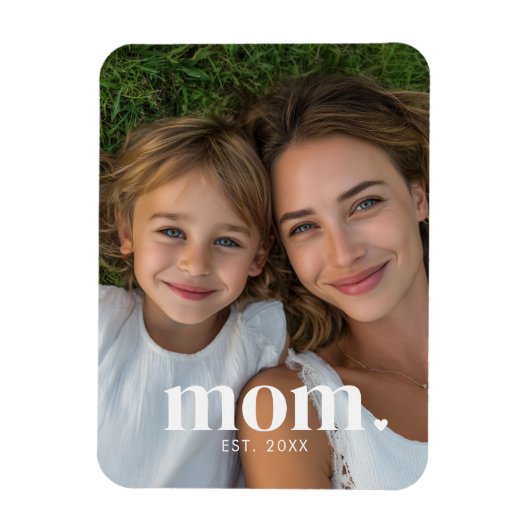 Magnet Flexible Maman a établi une photo minimale moderne (Vertical)