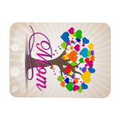 Magnet Flexible Maman Arbre de vie Coeurs (Horizontal)