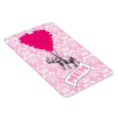 Magnet Flexible Maman avec un éléphant rose (Côté Droit)
