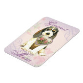 Magnet Flexible Maman cardiaque PBGV (Côté Gauche)