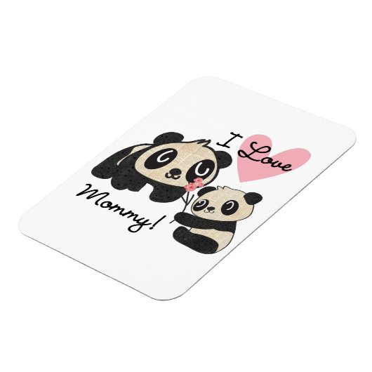 Magnet Flexible Maman d'amour des pandas I (Côté Gauche)