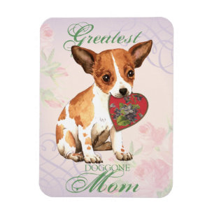 Magnet Flexible Maman de coeur de chiwawa