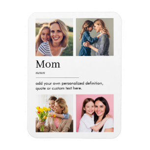 Magnet Flexible Maman Dictionnaire Définition Photo Collage
