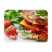 Magnet Flexible Maman dit de ne pas oublier de manger (Horizontal)