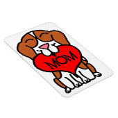 Magnet Flexible Maman du coeur beagle (Côté Droit)
