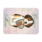 Magnet Flexible Maman du coeur beagle (Horizontal)