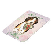 Magnet Flexible Maman du coeur beagle (Côté Gauche)