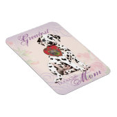 Magnet Flexible Maman du coeur dalmate (Côté Droit)