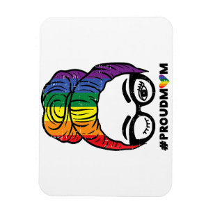 Magnet Flexible Maman fière noeud de cheveux décoiffés Drapeau arc