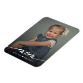 Magnet Flexible Maman Je t'aime Photo élégante (Côté Gauche)