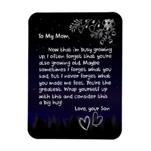 Magnet Flexible Maman Lovers   À Ma Mère Je T'Aime Beaucoup