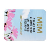 Magnet Flexible Maman Thérapeute non payée Funny Floral Fête des M (Horizontal)