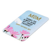 Magnet Flexible Maman Thérapeute non payée Funny Floral Fête des M (Côté Gauche)