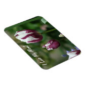 Magnet Flexible Maman Tulipe pourpre (Côté Droit)