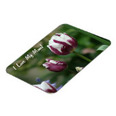 Magnet Flexible Maman Tulipe pourpre (Côté Gauche)