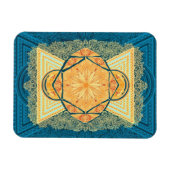 Magnet Flexible Mandala de géométrie sacrée radiante (Horizontal)