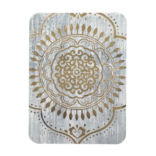 Magnet Flexible Mandala Gold Design (Vertical)