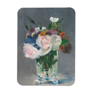 Magnet Flexible Manette  Fleurs dans un vase de cristal, vers 1882
