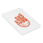 Magnet Flexible Manger Dormir Hoops Répéter Basketball Citations D (Côté Droit)