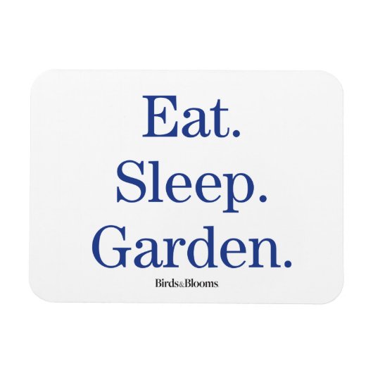 Magnet Flexible Manger. Dormir. Jardin. (Horizontal)