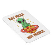 Magnet Flexible Mangez de la pizza pas des gens (Côté Droit)