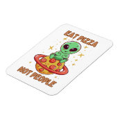 Magnet Flexible Mangez de la pizza pas des gens (Côté Gauche)