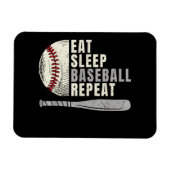 Magnet Flexible Mangez Sleep Baseball Répéter Funny Baseball Playe (Horizontal)
