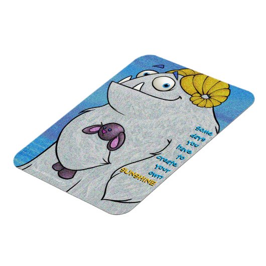 Magnet Flexible Manny le Yeti, aimant (Côté Gauche)