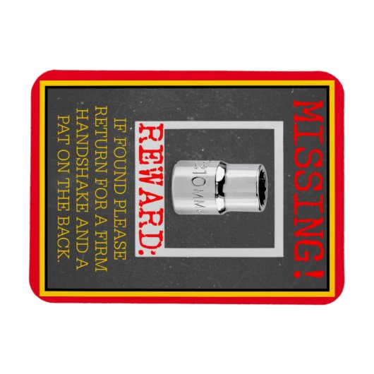 MAGNET FLEXIBLE MANQUANT ! SOCKET 10 MM (Horizontal)