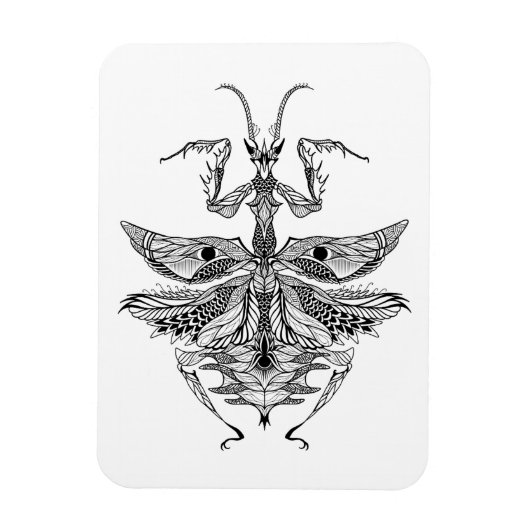 Magnet Flexible Mantis de prière inspirés (Vertical)