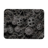 Magnet Flexible Many old rusty metal gears or machine (Horizontal)