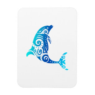 Magnet Flexible Maori Dolphin Polynesian Tribal Tattoo Gift Idea