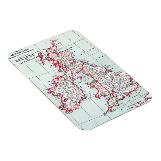 Magnet Flexible MAP : BRITISH ISLES, c1890 (Côté Droit)