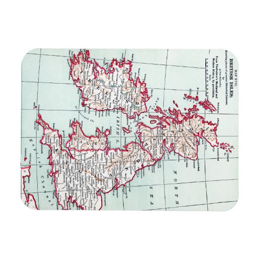 Magnet Flexible MAP : BRITISH ISLES, c1890 (Horizontal)