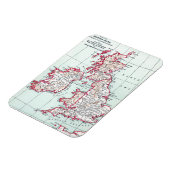 Magnet Flexible MAP : BRITISH ISLES, c1890 (Côté Gauche)