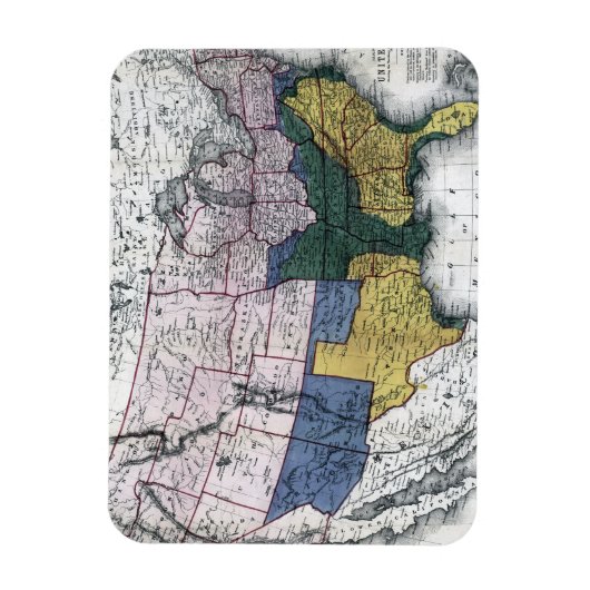 MAGNET FLEXIBLE MAP : CIVIL WAR, 1864 (Vertical)
