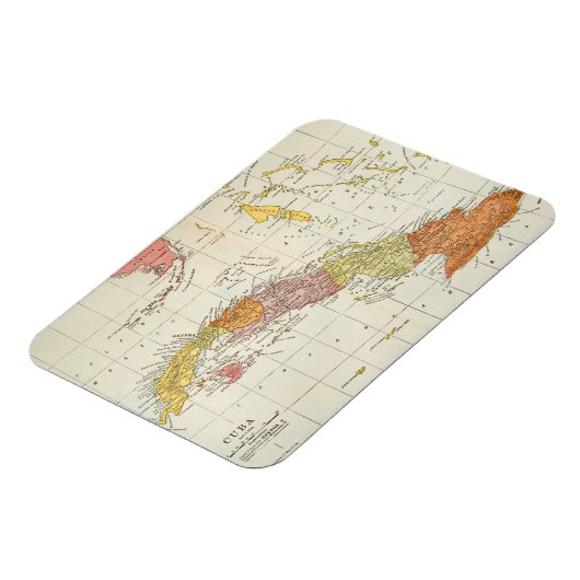 MAGNET FLEXIBLE MAP : CUBA, 1900 (Côté Gauche)